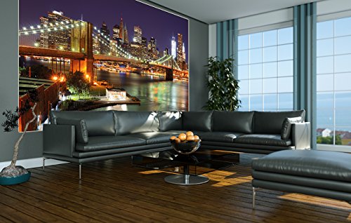 GREAT ART Brooklyn Bridge Wanddekoration – Wandbild New York Motiv XXL Poster (140 x 100 cm) - 4