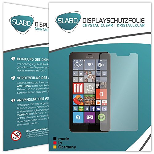 4 x Slabo Displayschutzfolie Microsoft Lumia 640 XL Displayschutz Schutzfolie Folie „Crystal Clear“ unsichtbar MADE IN GERMANY - 2