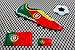 Produktbild Portugal World Cup Fußball Fußball Schuh 3D Aufkleber Aufkleber Set