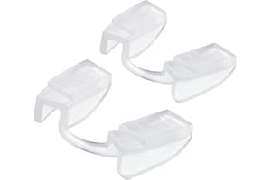 GELFORT Paradenti Powerlifting per tutti gli sport di allenamento della forza, bocchino fitness con design sottile, perfetto equipaggiamento protettivo in palestra (2 confezioni trasparenti)