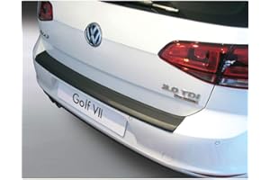 RGM ABS Rear bumper protector compatible with Volkswagen Golf MK VII 3/5 doors 2013-2019 Black