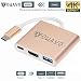 Produktbild OWAVO USB C HDMI Adapter,3 in 1 Multiport Adapter Typ c USB 3.1 Hub zu HDMI 4K 1080P HDTV Projektor/USB 3.0/Typ-C Ladegerät Konverter für Macbook,Samsung S8,Note8/Note9,Huawei mate 10,Chromebook Pixel,USB-C-Geräte