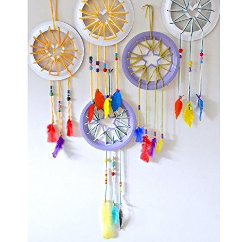 Coceca 300 Stück Bunte Federn - 7