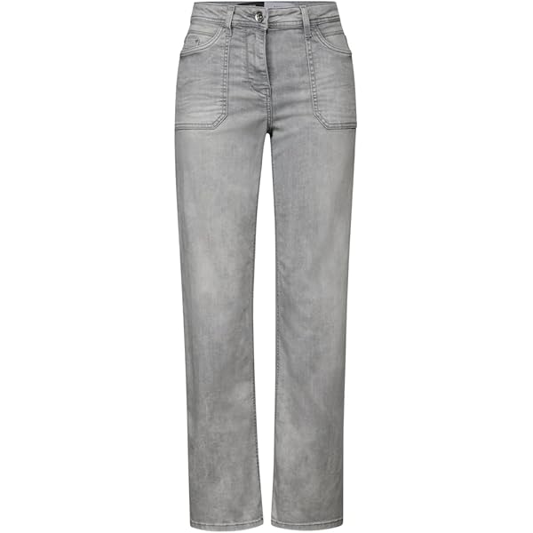 Cecil Dames Style Neele Donkerblauw, Mid Blue Used Wash, 30W / 28L