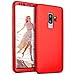 Produktbild Galaxy S9 Plus Hülle,Galaxy S9 Plus Schutzhülle,KunyFond 360 Grad Silikon Schutzhülle [Front + Back Rundum Double Protective],360 Grad Komplettschutz Vorder und Rückseiten Silikon Hülle + Panzerglas Ganzkörper-Koffer Double Side Full Body Vorne Hinten Beidseitiger 360°Schutz TPU Handyhülle Stoßdämpfend Komplette Gehäuse Crystal Clear Dünne Weichem Flexible Silikon Handy Gürtel Tasche Hülle Case Cover Fall-Abdeckung Etui TPU Bumper Schale für Samsung Galaxy S9 Plus,Rot