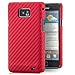 Produktbild Saxonia® Samsung Galaxy S2 (i9100) Hülle Case Schutzhülle Cover Slim Design in Carbon-Optik Rot