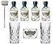 Produktbild Gin Minis Set | 4x Six Ravens Minis | 2x Gin & Tonic Gläser | 1x Edelstahl Stirrer | Auch ideal als Geschenk