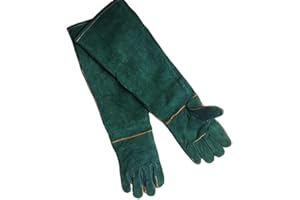 GOVNPJ Anti-Mordidas Guantes para Manejo de Animales, PeSandy 60CM Guantes de Trabajo Duraderos para Bañarse, Arreglarse,Soldar,Manipular,Perros,Gatos,Aves