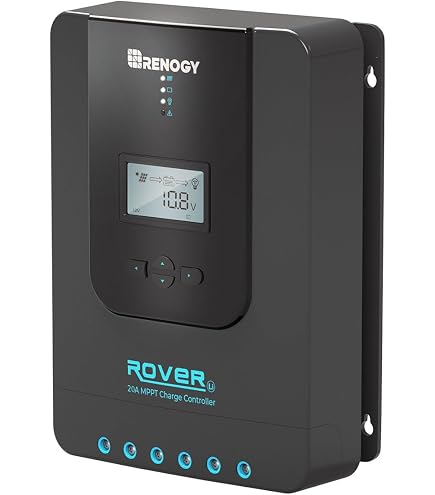 MOBILEKTRO® MPPT100/20 Solarladeregler 20A – Passiv Gekühlt, LCD & Bluetooth Für 12/24V Und Max. 100V Eingang
