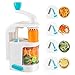 Produktbild MojiDecor Gemüse Spiralschneider, Gemüseschneider Spiralizer mit 4 Klingen Für Obst und Gemüsespaghetti Gemüsehobel für Zucchini/Karotte/Gurken/Kartoffel Inkl Auffangbehälter und Saugnapf