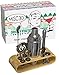Produktbild MISCO 12-teiliges professionelles Barkeeper Cocktail Mixer Set und Barzubehör. Barmans Kit enthält Boston Shaker, Mess-Jigger, Muddler, Sieb, Mischlöffel, Bambusständer, Rezepte E-Book und mehr