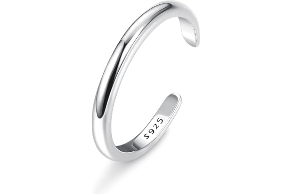 ORAZIO 925 Argent Sterling Bague Orteil Pour Femmes Flèche d'infini Nœud Celtique Vintage Fleur de Marguerite Stylish Bague Pied réglables Bijoux de Pieds pour la Plage d'été Bagues d'orteil