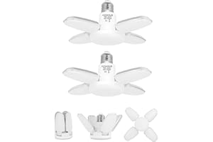 HZSANUE Żarówki LED Garaż 28W, E27 Śruba Edison Żarówki, 6500K Zimny Biały, 3100LM, 300 W Żarówka Żarówka Żarówki Żarówki Odpowiedniki, Nie Ściemnianie, Opakowanie 2