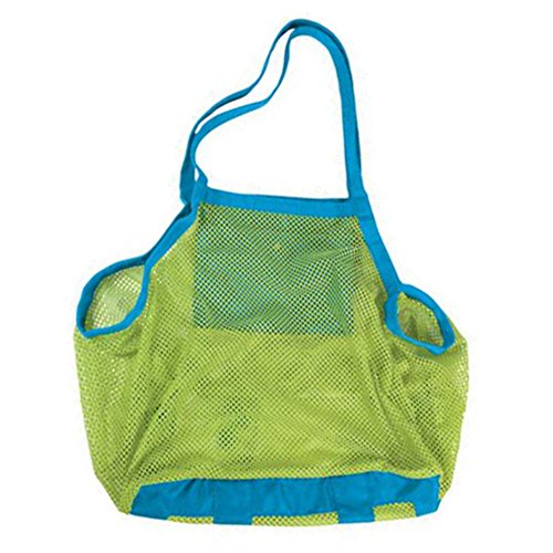 hibote Large Mesh Bags for Beach Buggy Heavy-duty Net Bags for Storage Organizer Blue