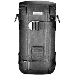 Neewer® NW-L2070 bolsa del hombro negro acolchado resistente al agua bolso estuche con correa para lente objetivo 70-200mm, como el Canon 70-200/2.8IS, 100-400, 180mm / Nikon 70-200, 80-400, 180-2.8