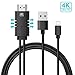 Price comparison product image Lightning to HDMI Cable, HDMI Lightning Cable,Baseus 2M/6.5FT Nylon Braided iPhone to HDMI Cable Support 4K HDTV Video AV Cable Same Screen Device HDTV Adapter for Apple iPhone X/8/7/6/5 TV Projector to HDMI Device Plug and Play