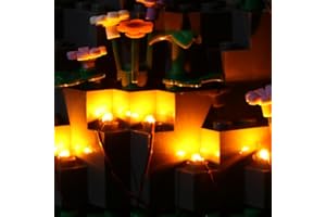 TEDDOO 14 Mini LED 1x1 ensembleKit d’éclairage lampe bloc accessoires USB MOC Lumière jaune (compatible avec les briques Lego et autres marques majeures)