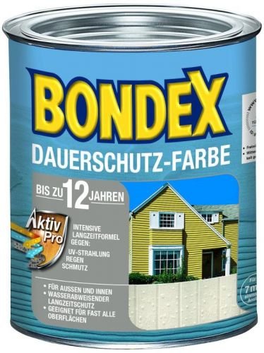 Bondex Dauerschutz-Farbe 0,75 Liter Champagner (cremeweiß)