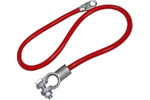 AERZETIX: Cable para batería con terminales Polo Positivo 60cm 16mm² 110Ah MAX, Rojo C41167