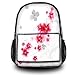 Produktbild Luxburg® Design Rucksack Multifunktionsrucksack Ranzen Schulranzen Sporttasche Backpack, Motiv: Sakura weiß