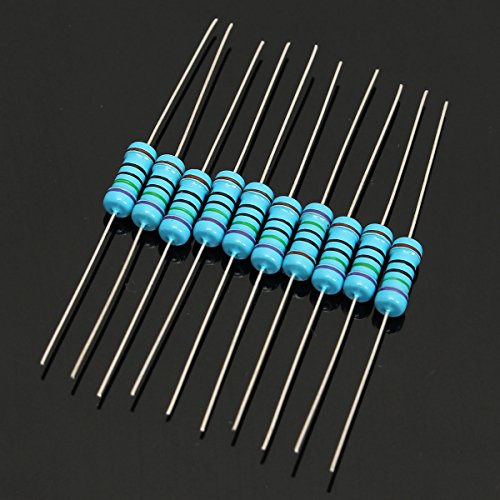 ELEGIANT Metall Film Widerstände Resistor set Assortment Kit 500Pcs 50 Value (1Ohm-1M 1W (1 Watt) - 3