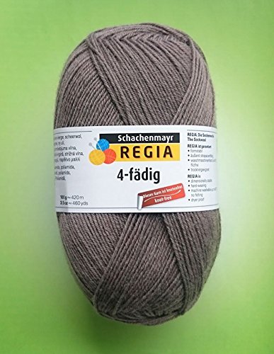 Regia 4 Fädig 2207 Taupe 100 g Sockenwolle