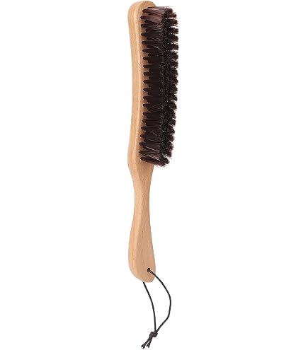 Brosse à Chapeau DOJA Barcelona - Crin De Cheval, Manche En Hêtre, 24.5 Cm - Pour Vêtements Et Textiles