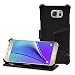 Produktbild MANNA UltraSlim Hülle für Samsung Galaxy Note 5 | Leder | Kartenfach | Aufstellbares Case | Easy Stand | Microvlies gepolstert | Nappaleder schwarz, Naht