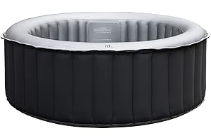 NAUTIKA MSPA Unisex's D-SC04, Portable Hot Tub Inflatable Spa, 4 Person, Silver Cloud, Charcoal Grey, 4 Seater