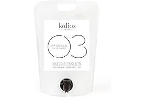 KALIOS SINCE 1832 KALIOS - Huile d’Olive Cuvée 03 - BIB 2,5L - Grèce - Vierge Extra - Récoltées à la Main - Monovariétale KORONEIKI