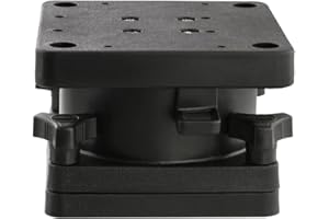 Scotty #1026 Schwenkbare Standhalterung für alle Downrigger-Modelle, Schwarz, klein