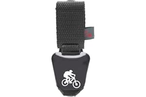 ebos Alpenhupe, Clochette de Vache comme Sonnette de vélo ✓ Utilisation d'une Seule Main ✓ pour Tous Les vélos | Grande Sonnette de vélo (différent Motifs/Couleurs)