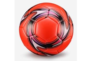 Gehanico Ballon de Football Enfants Adultes Portable en Plein air PU en Cuir Balle Enfants Competition Professionnelle de Foot Professionnels Sport d'entraînement