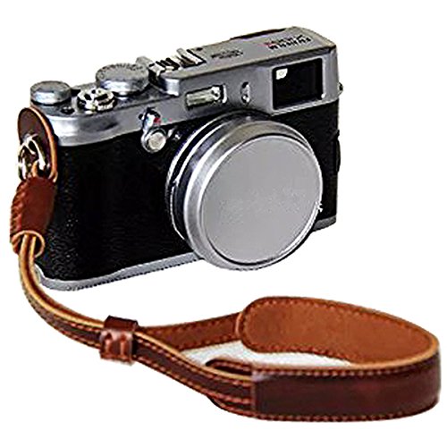First2savvv Premium Qualität dunkeldunkelbraun Ganzkörper- präzise Passform PU-Leder Kameratasche Fall Tasche Cover für Panasonic Lumix DMC GF8 GF7 mit Kameragurt -XJD-GF8-HH10S10 - 7