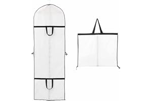 Niviy Dress Bags Covers Long, Hanging Garment Bag Dustproof Dress Bag Moth Proof Coat Bags with Zip PEVA Waterproof Anti-mite Breathable Suit Bag 1pcs 60 * 180cm