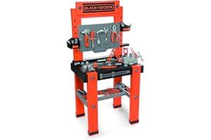 Smoby - BLACK+DECKER - Etabli Bricolo One - Jouet Bricolage Enfant - 79 Accessoires - 360700