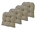 Produktbild Klear Vu Tyson Gripper Universal Non-Slip Overstuffed Dining Chair Cushion, 4 Pack, Natural