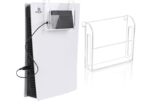 Desing Wish Porta Disco Rigido Appendibile PS5 Accessori organizer Riporre Dischi Rigidi Acrilico Supporto Gioco Rimovibile per Playstation 5 Disc/Digital Edition Controller Giochi Accessori