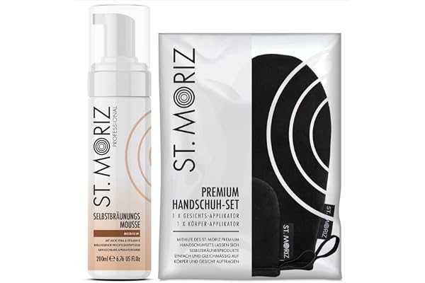 St. Moriz Mousse professionnelle + kit applicateur Premium (Medium)