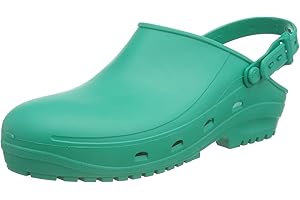 REPOSA Max - Zoccoli Sanitari Donna e Uomo in Gomma con Suola Antiscivolo SRC, Ciabatte Sanitarie Anatomiche con Laccetto Regolabile, Scarpe Sanitarie Sterilizzabili Antishock Traspiranti Leggere