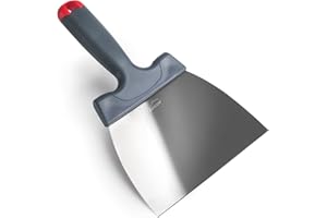 Lacor - 60533 - Spatule pour tempérer et tartiner le chocolat, Acier inoxydable, 16cm, Poignée ergonomique