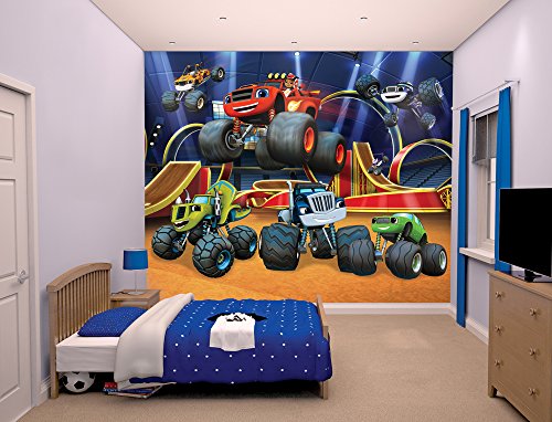 Walltastic 44524 Blaze and The Monster Machines, Tapete, Wandbild, Paper, Bunt, 52,5 x 7 x 18,5 cm