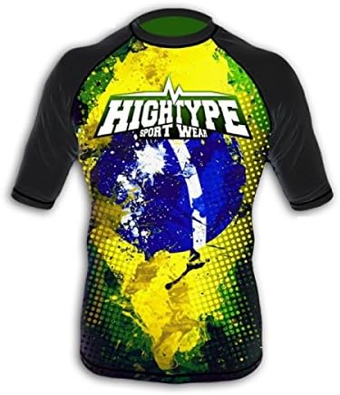 Brazilian Jiu-Jitsu Short Sleeve Rash Guard Top. Mens Compression T-shirt. High Type Sportwear. MMA Fightwear. Training. Gym. Martial Arts (size XXLarge)