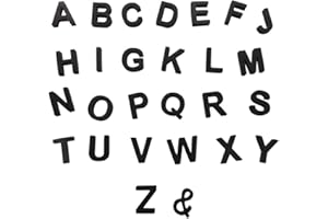 TREETDOBV 124Pcs Magnetic Letters, Uppercase Alphabet ABC Magnets for Fridge Refrigerator, Foam Alphabet Letters Refrigerator Magnets Educational Tools for Preschool Kids Learning,Spelling (Black)