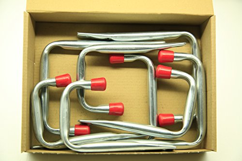 VORMANN Wandhaken U-Form, 8-teiliges Set, 2 Größen, Made in Germany