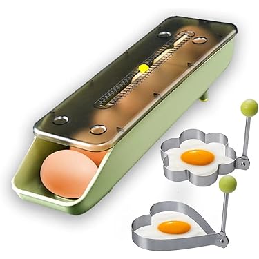 Portauova Frigorifero Con Data - Scatola Organizzata Per 20 Uova, Base Impilabile E Antiscivolo