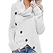 Produktbild friendGG  Damen Asymmetrisch Cardigan Gestrickt Einfarbig Strickjacken Lose Strickmantel Tunika Strick Mäntel Kimono Parka Outwear Armeegrün,Gelb, Marine, Kaffee, Grün, Weiß