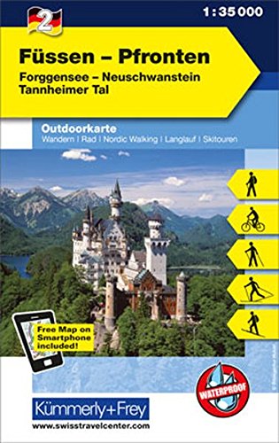 Download Outdoorkarte 02. Füssen - Pfronten 1 : 35.000: Neuschwanstein - Tannheimer Tal (Kümmerly+Frey Outdoorkarten Deutschland) Download Outdoorkarte 02. Füssen - Pfronten 1 : 35.000: Neuschwanstein - Tannheimer Tal (Kümmerly+Frey Outdoorkarten Deutschland)