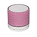 Produktbild Hykis - Mini Bluetooth Lautsprecher drahtlose intelligente LED Bluetooth Musik-Lautsprecher Audio TF Wagen Slot FM-Stereo-Sound Luminous Lautsprecher f¨¹r Telefon [Rosa]