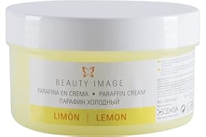 BEAUTY IMAGE Paraffina per Mani e Piedi - Bagno di Paraffina per Mani - Trattamento Ideale per Disturbi - Effetto Crema-Sauna - 250 ml - 190 gr - Profumo al Limone